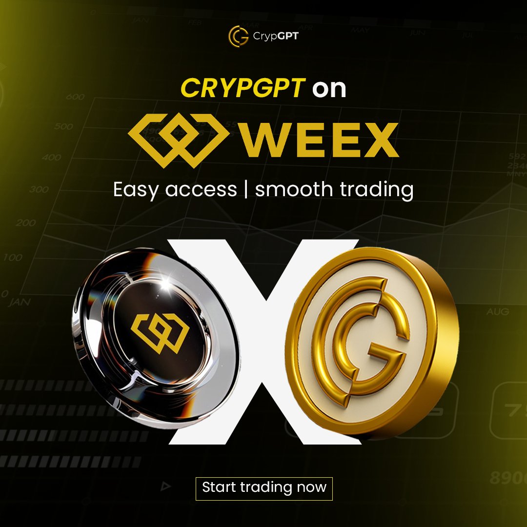 crypgpt_token's tweet image. Trade smarter, not harder 🚀

CRYPGPT is now live on WEEX — giving you faster access, seamless trading, and next-level opportunities in the crypto space.

Don’t just watch the market… own your moves 💰🔥

👉 Start your journey today!

#CRYPGPT #WEEX #CryptoTrading #CryptoLaunch