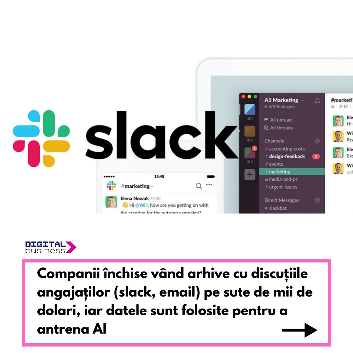 DigitalBus_RO's tweet image. #Startups aflate în lichidare își vând arhivele interne – emailuri, mesaje #Slack și tichete #Jira – către companii interesate să le folosească la antrenarea sistemelor AI. Articolul complet aici: digital-business.ro/companii-inchi…
.
#aitraining #companyasset