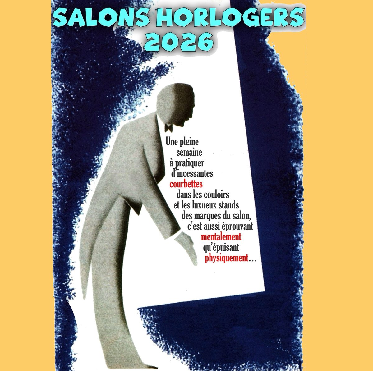 gregorypons's tweet photo. FRENCH TEXT : "Watch fairs in 2026: a full week of constantly bowing and scraping in the aisles and at the luxurious booths of the brands exhibiting at the fair—it’s as mentally draining as it is physically exhausting"...

Instagram Business Montres : https://t.co/LdKjuPhq7T https://t.co/F2et4qCwk5