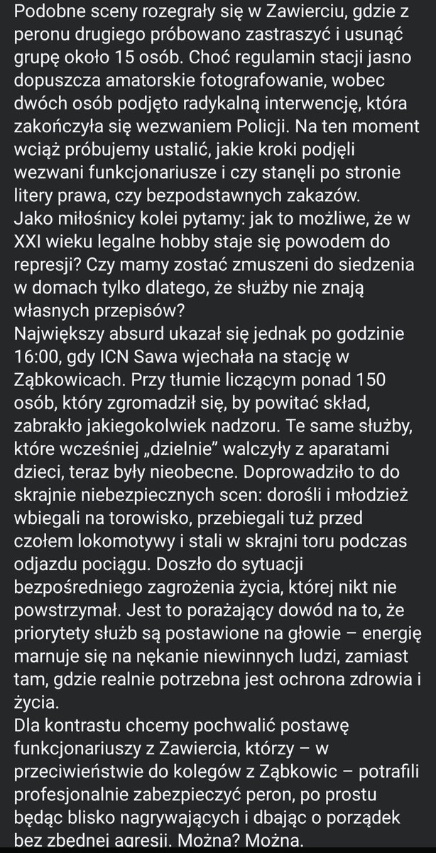 Skandaliczne sceny na dworcu... przy okazji przejazdu pociągu Nieśpieszny

Cc. <a href="/PKP_PLK_SA/">PLK SA</a> <a href="/PKPIntercityPDP/">PKP Intercity</a> 

facebook.com/share/p/1CYwLj…