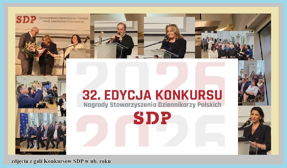 LINK DO TRANSMISJI GALI 32. EDYCJI KONKURSU DZIENNIKARSKIEGO Z NAGRODAMI SDP – 20.04. o godz. 17 na portalu SDP

sdp.pl/link-do-transm…