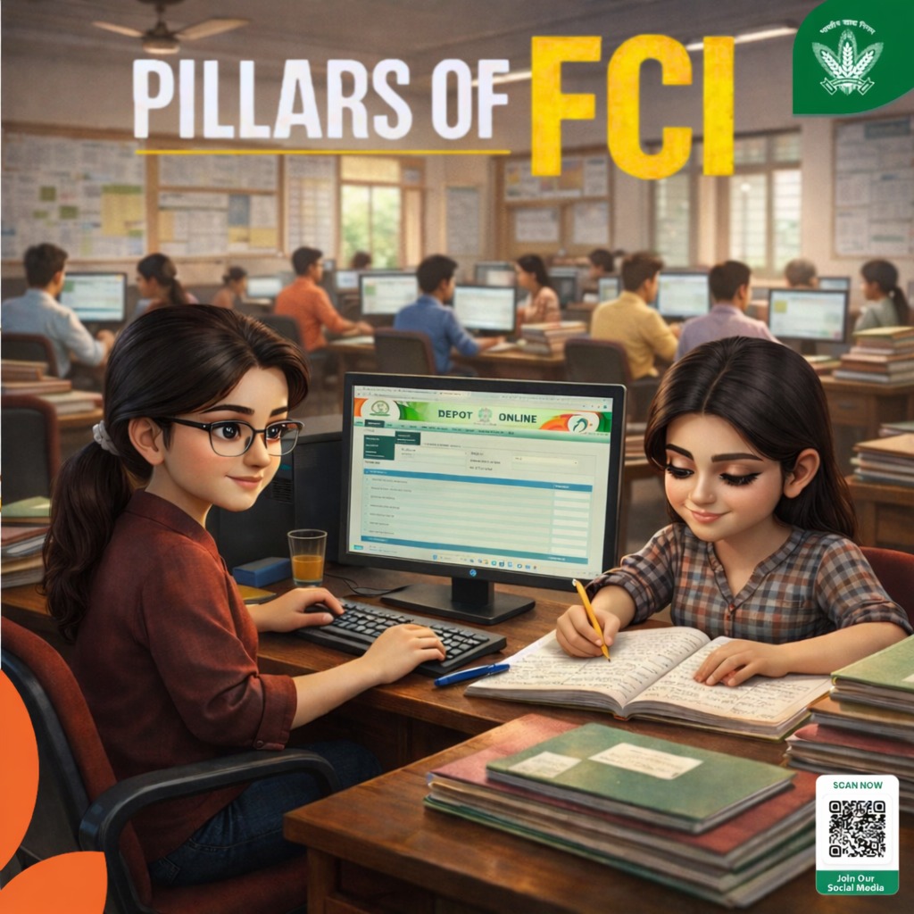 FCI_India's tweet photo. देश की खाद्य सुरक्षा प्रणाली को सुचारु रूप से संचालित करने में कार्यालयों में होने वाली प्रक्रियाएँ बेहद महत्वपूर्ण भूमिका निभाती हैं।

💻 डेटा प्रबंधन, रिकॉर्ड संधारण, समन्वय, योजना और निर्णय प्रक्रिया—FCI के अधिकारी और कर्मचारी हर कार्य को सटीकता और जिम्मेदारी के साथ संभालते हैं।
📊 उनकी सतर्कता, अनुशासन और टीमवर्क ही सुनिश्चित करते हैं कि खाद्यान्न आपूर्ति की पूरी व्यवस्था बिना किसी रुकावट के आगे बढ़ती रहे।                                                                                                         यही समर्पित कर्मवीर हैं—हमारे Pillars of FCI 🙌 🇮🇳

@mygovindia @fooddeptgoi @JoshiPralhad
@Nimu_Bambhaniya @blvermaup
#PillarsOfFCI #FCIIndia #InnerHouseManagement #BehindTheScenes #FoodSecurity