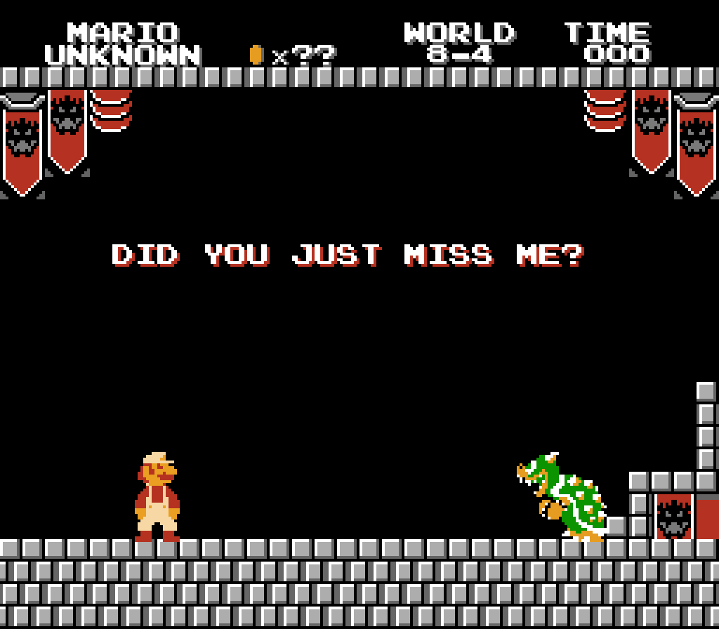 hansungkee1's tweet image. SMB #Mockup : Play as Final Boss Part 5
Bowser 3 Attacks
1. Fire Breath
2. Hammer Throw
3. Spike Shell Spin

Edited Sprites from #SuperMario Bros 1 and The Lost Levels

#SuperMarioBros © #Nintendo
#pixelart/#ドット絵 by ME