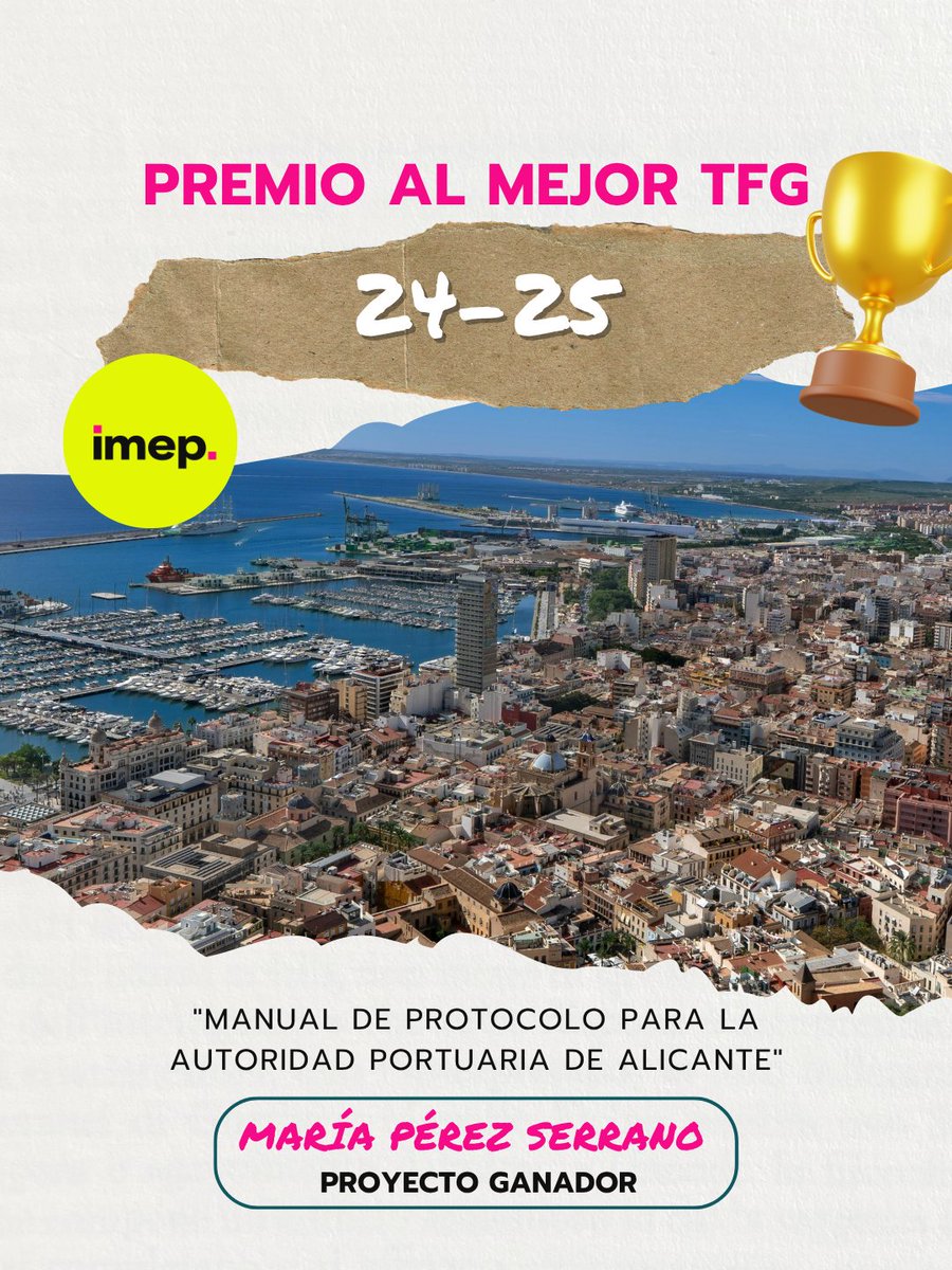 protocoloimep's tweet photo. Damos la enhorabuena a nuestras alumnas:
✨MARÍA VALERO FÉLIX
✨María Pérez Serrano
✨Inmaculada Martínez Esteban
✨Belén Mora Rosado
por el reconocimiento que han recibido hoy por parte de la @aeprotocolo en la V Edición de los Premios a la Excelencia 2026. https://t.co/zqe5Dzn3cR