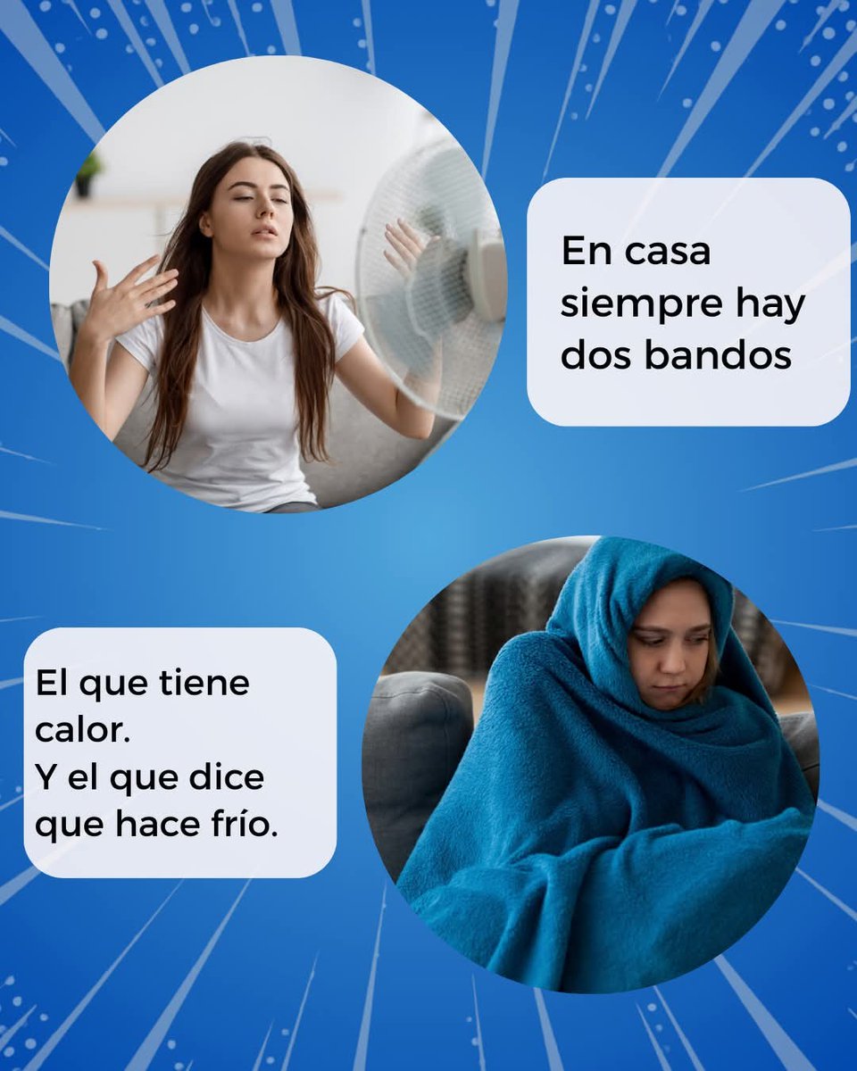 El aire acondicionado puede unir a la familia… o empezar una pequeña guerra doméstica.

Siempre hay alguien que quiere 19 grados y otro que ya está buscando una manta.

Encontrar la temperatura perfecta es casi un arte.

👉¿Team calor o team frío?

#Servicios #Profesionales