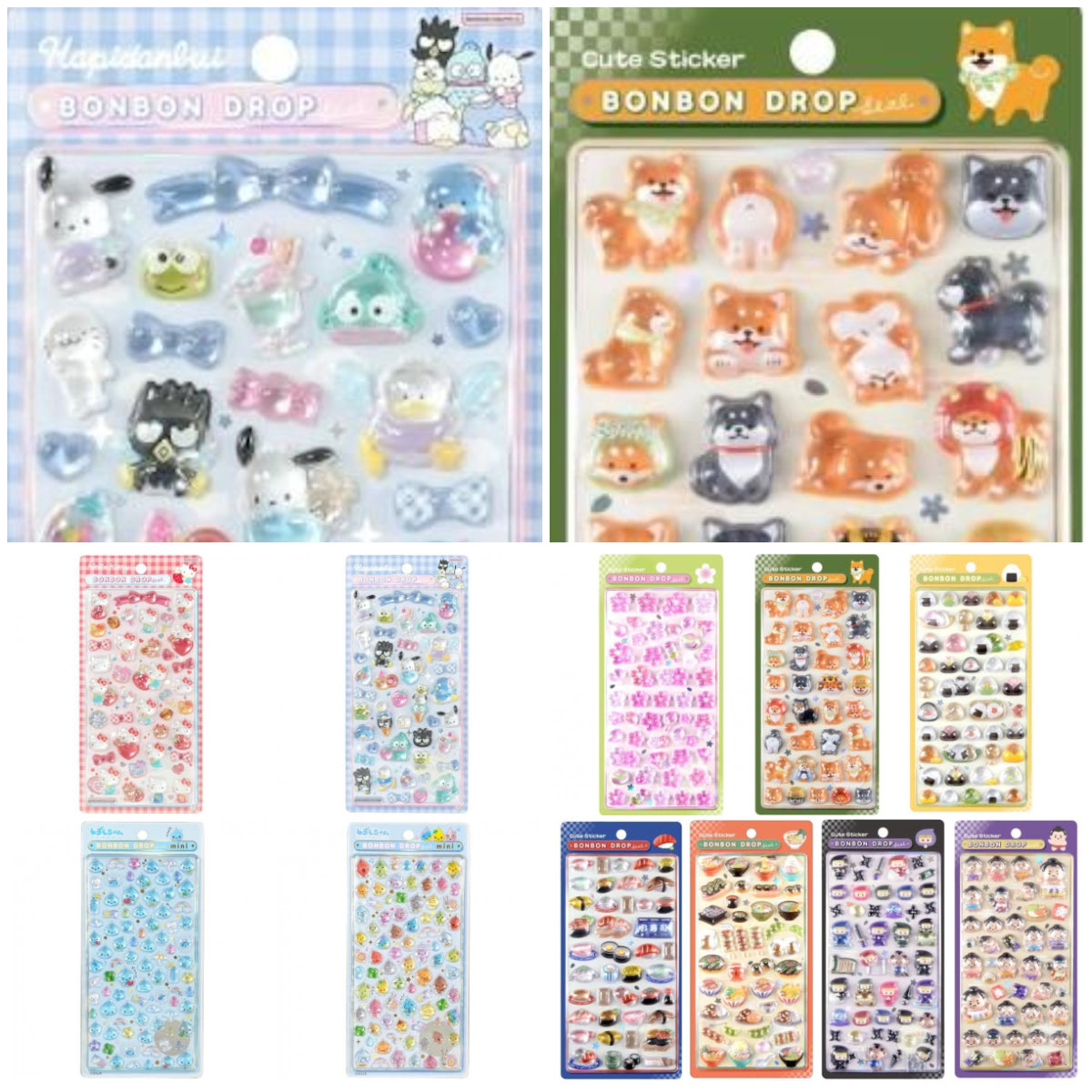 京都ロフト】ボンボンドロップシール「サンリオ」「しずくちゃん」「和