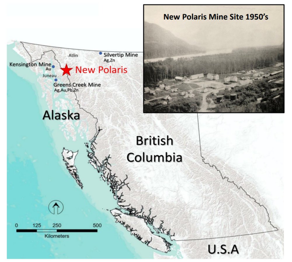 ⚒️ New Polaris: Location &amp; History

📍 NW B.C. | ~60 km northeast of Juneau, Alaska
🌟 Historically producing mesothermal #Gold system
🔹 Dual-metal upside: gold &amp; antimony

Learn more about New Polaris 👉 canagoldresources.com/wp-content/upl…

$CCM #Mining