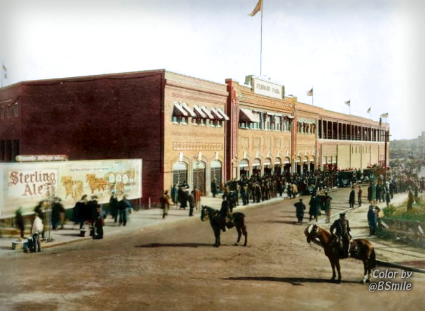 BSmile's tweet image. 114 Years Ago Today: View of the fans arriving for the first game at brand new Fenway Park! (April 20, 1912) #MLB #Boston #RedSox #History