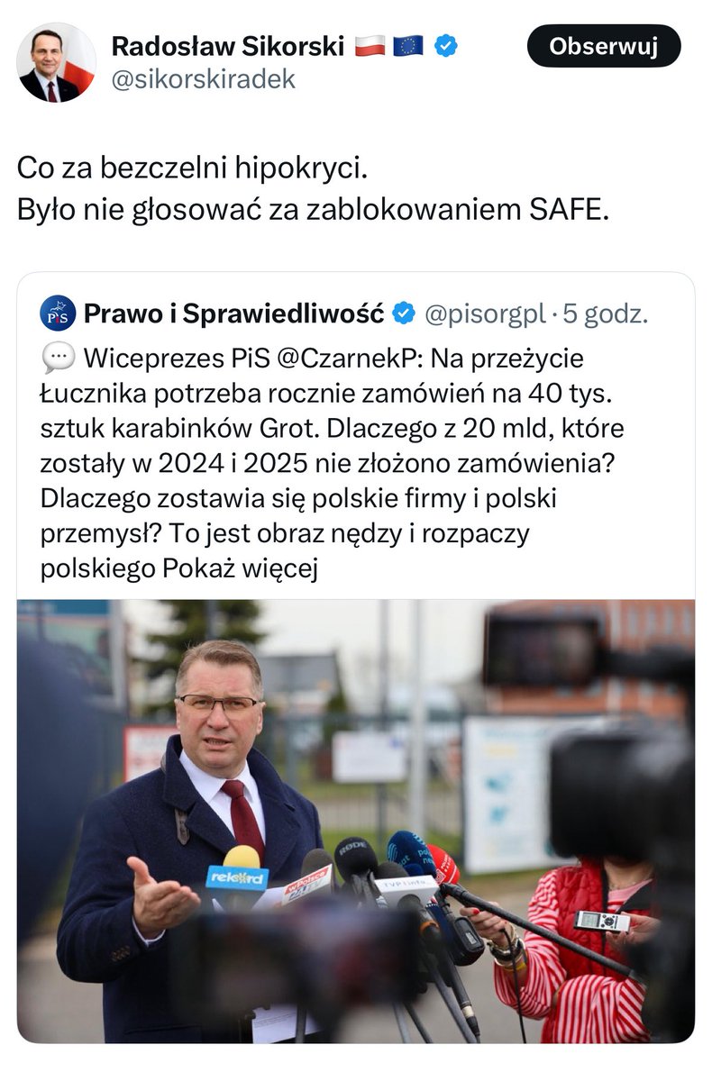 Przemysław Czarnek tweet media