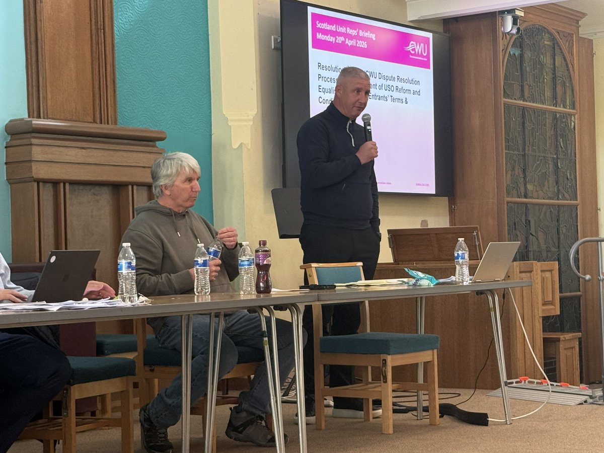 Glasgow and District CWU (Postal) tweet media