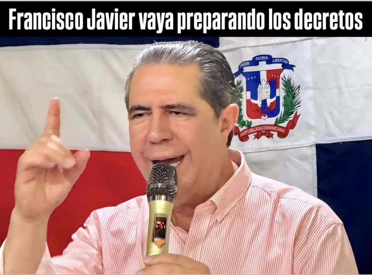 Se van preparando grandes momentos políticos en la República Dominicana.

<a href="/FJavierGarciaF/">Francisco Javier G.</a> continúa consolidándose como una de las principales figuras rumbo a la contienda presidencial.

El escenario político se sigue moviendo… y todo apunta a una competencia cada vez más