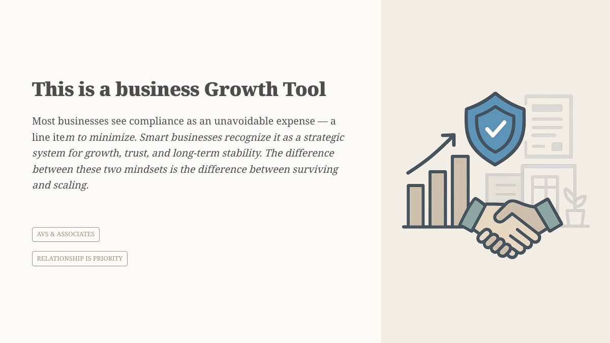 Ask_aVs's tweet image. Compliance is not just about avoiding penalties. It builds trust, reduces risk, and creates a stronger foundation for business growth. #Compliance #BusinessGrowth #Governance