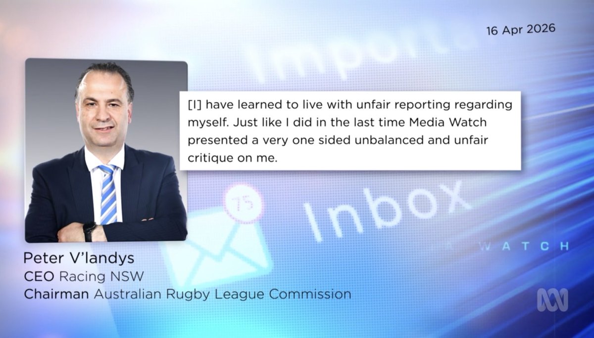 TTARacing's tweet photo. Great to see Media Watch get across everything happening in the racing game in NSW - Have a watch here from the 5 minute mark forwards.  Sums it all up quite well.  

https://t.co/VoACMeXmqD https://t.co/aW2ZKYy54T