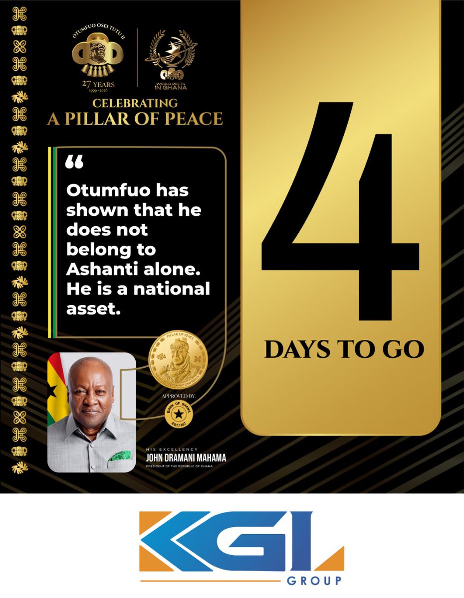 Otumfuo Commemorative Gold Coin & Bar tweet media