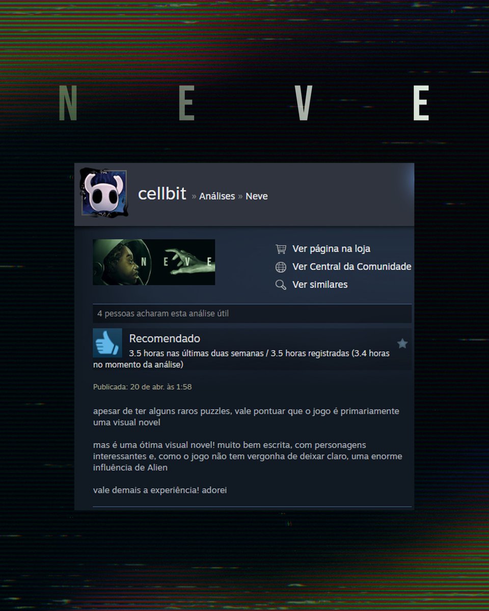 Michelle Santos - Wishlist "Neve" on Steam tweet media