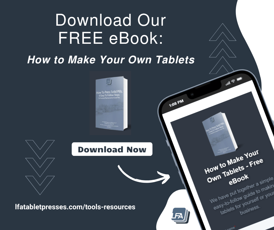 LFA_Machines's tweet photo. Learn how to make your own tablets 📘

Download LFA’s FREE eBook and get a simple, step-by-step guide.

Get it here:
https://t.co/OYtzKsT2y6 https://t.co/PGOhNPNDgO