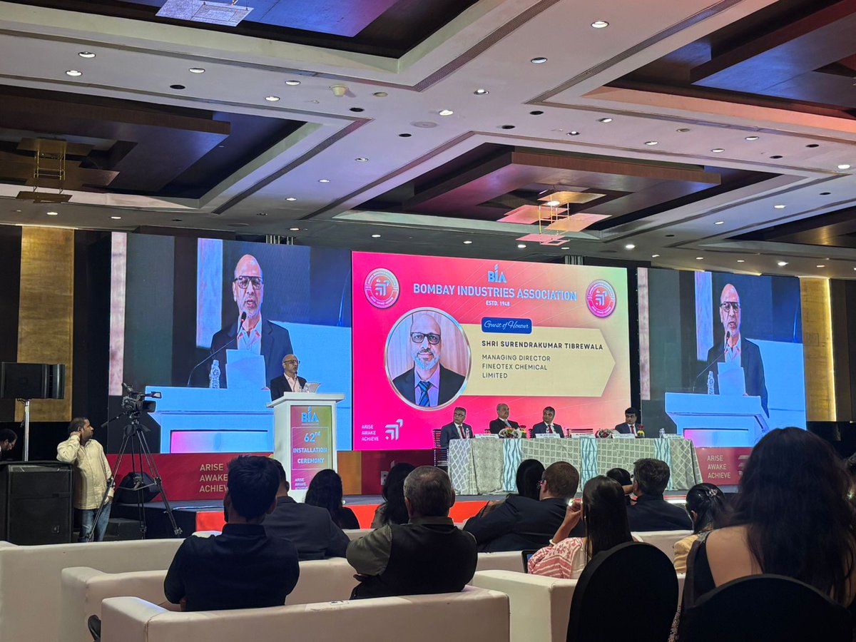 fineotex's tweet image. Proud moment for Fineotex! Shri Surendra Kumar Tibrewala honoured by BIA for leadership &amp;amp; industry contribution. 💙
#Fineotex #Leadership #ProudMoment