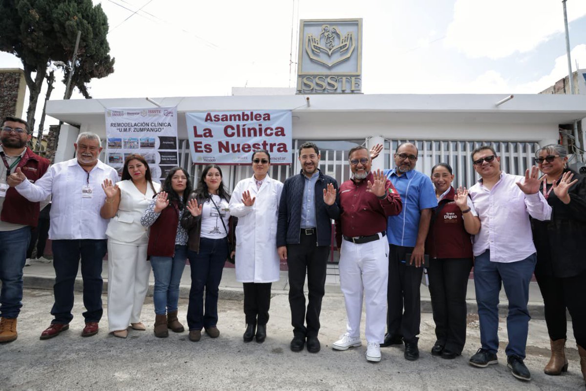 Issste_Tamps's tweet photo. 📰 #COMUNICADO
Verifica Martí Batres obras realizadas en UMF “Zumpango”, Estado de México.
🔗https://t.co/8LKNMLSGrR https://t.co/JVaBm9RHC3