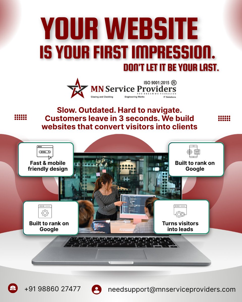 mnservicepro's tweet image. Turn your ideas into a powerful online presence with fast, modern, and responsive websites.

needsupport@mnserviceproviders.com
+91 98860 27477

mnserviceproviders.com

#WebsiteDevelopment #WebDesign #DigitalGrowth #OnlineBusiness #TechSolutions