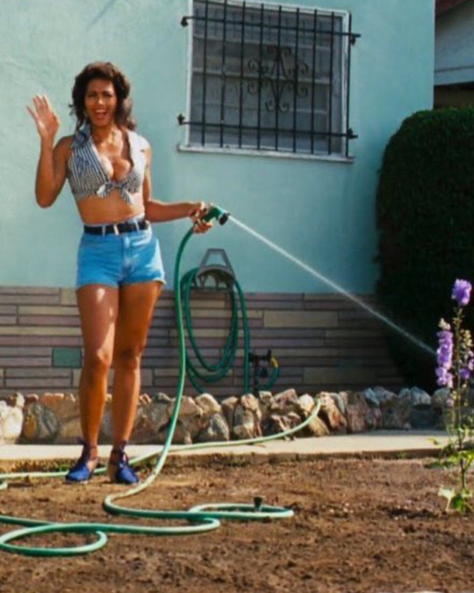 Miss Parker was up at 7:30 am watering dirt. 

This movie has so many 
comedic  layers.