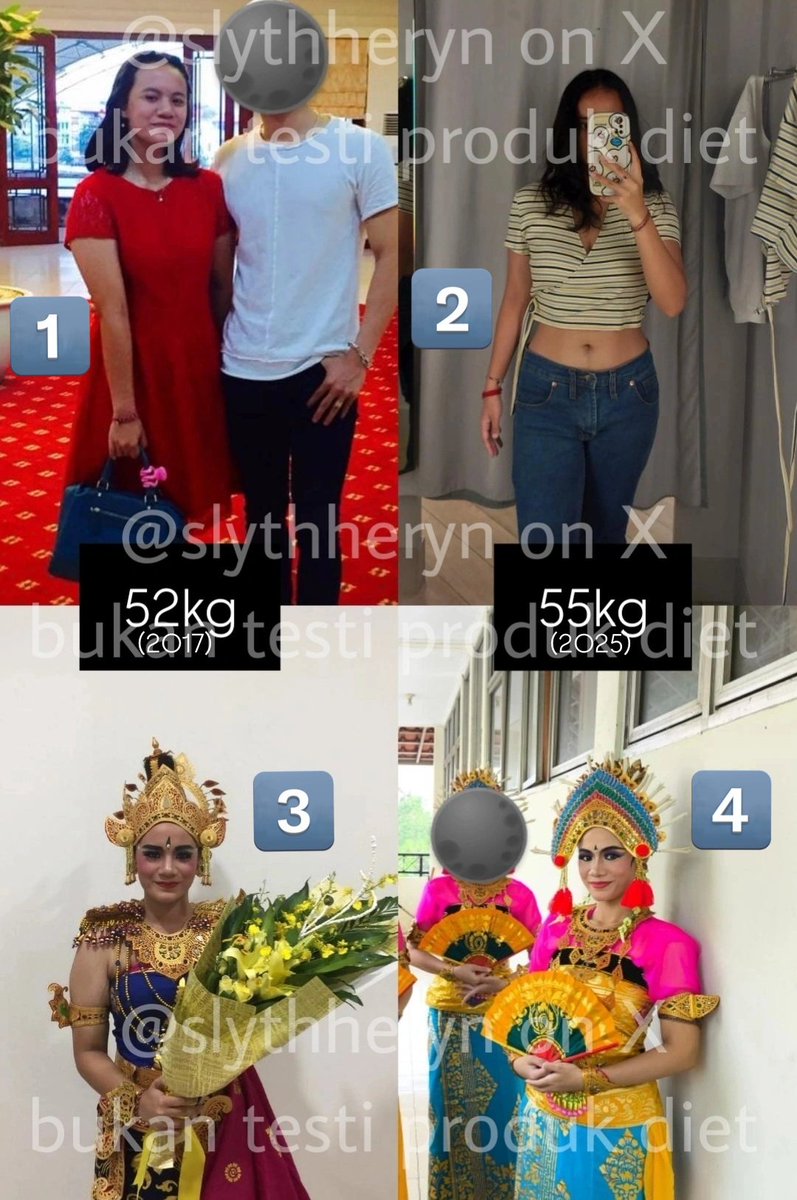 note: keliatan kurus (dalam artian langsing/fit) ga ditentukan oleh berat badan, tapi komposisi tubuh 😋