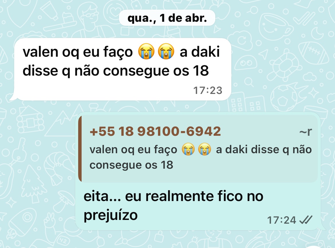 lluvmokaa's tweet photo. kkkkk dps vem falar que a daki (adm da comunidade) nao pode pagar kkk, que exemplo viu https://t.co/0NUODRKKS5