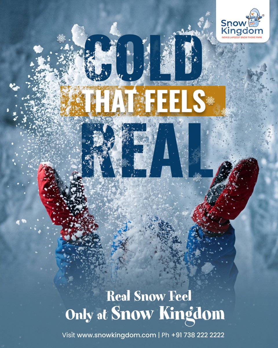 SnowKingdomInd1's tweet image. Come, trade-in the humidity for some real cold chills. -8°C. Life never felt so good.

For more info:
Call us: 73822 22222
Visit us: snowkingdom.com

For Ticket Booking: snowkingdom.com/booknow

#snowkingdom #summerfun #bestplacetovisit #snow #snowkingdomindia