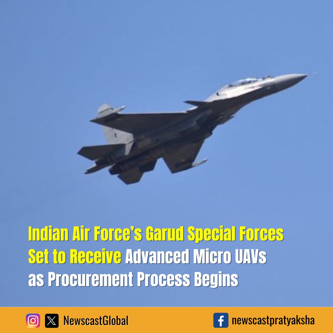 NewscastGlobal's tweet image. The @IAF_MCC (#IAF) is procuring high-altitude micro #UAV systems for its #GarudSpecialForces to enhance #surveillance at elevations up to 16,400 feet in extreme environments. Each UAV weighs around 25 kg &amp;amp; offers improved range, endurance, &amp;amp; up to 60 minutes of operation.