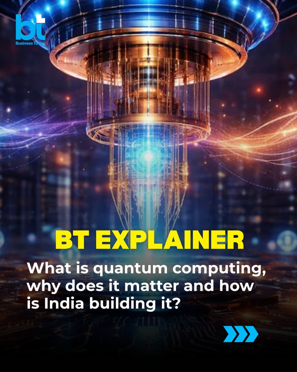 business_today's tweet image. #QuantumComputing is often described as the next big leap in computing, but the idea can feel abstract. At its core, it is a new way of processing information, one that uses the laws of #quantum mechanics, the #physics that governs the smallest particles in the universe.

Know