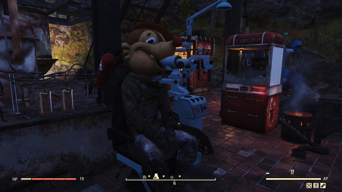 oden398yen's tweet image. アパラチア流の視力検査です。 #Fallout76