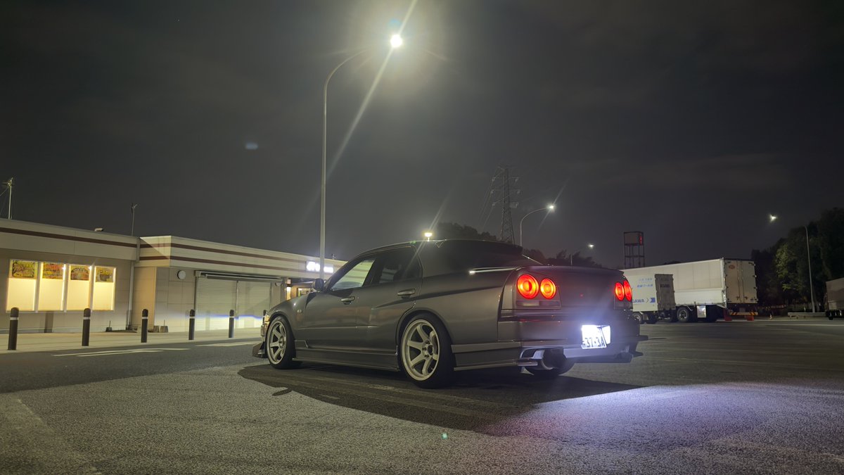 ひたちなかと群馬の知り合いの所に行った後の駒寄PA