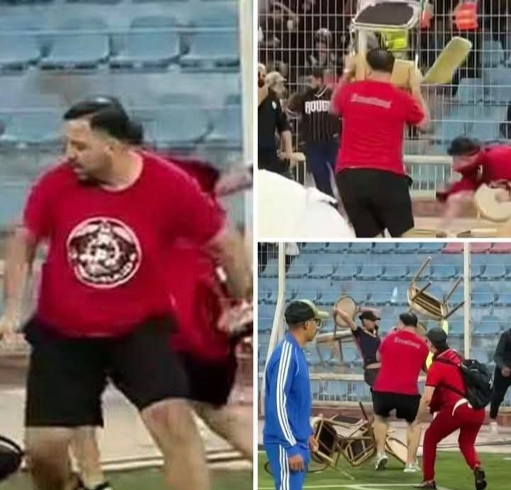 هاذ الكرغولي هو مدير كارفور بسلا محيح على الجماهير المغربية بأسفي بالكراسي! وكيخرب فالممتلكات العامة
هادا خدام فبلادنا تياكل رزق بلادنا وزايد منوض لفوضى وسط بلادنا وتيضرب ولاد بلادنا وسط بلادنا وتيخرب ويهرس ممتلكات بلادنا؟
المغاربة حاملي الشهادات العليا كيتشومرو والكرغولي مدير!!؟