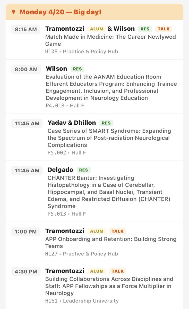 LizzieRosenMD's tweet image. 🧠🔥 BIG DAY for TMC at #AANAM  🔥🧠

Come check out some of the big dogs #timeisbrain #MedEd #makethatchange