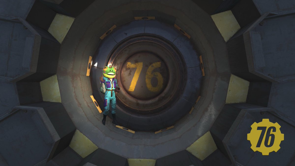 Oblivion_olmaa's tweet image. 原点回帰してみた🐸
すぐそばにグールさんが立ってた💀
#Fallout76 
#フォールアウト76 
#vault76 
#アパラチア散歩 
#アパラチアポートレート