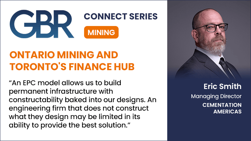 GBReports's tweet image. 🇨🇦 In an interview for our Ontario Mining and  Toronto’s Finance Hub report, Eric Smith, Managing Director  Cementation Americas, explains the benefits the EPC project delivery  model over EPCM.

Read the full interview here: gbreports.com/contents/eric-…

#Ontario #UndergroundMining