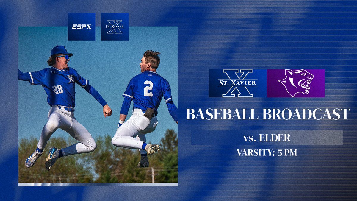 ESPX_'s tweet image. Tonight on ESPX: @StXBall vs. @Elder_Baseball 

🕰️| VAR: 5 PM   
📺| watchespx.com 
#⃣| #GoBombers | #AMDG