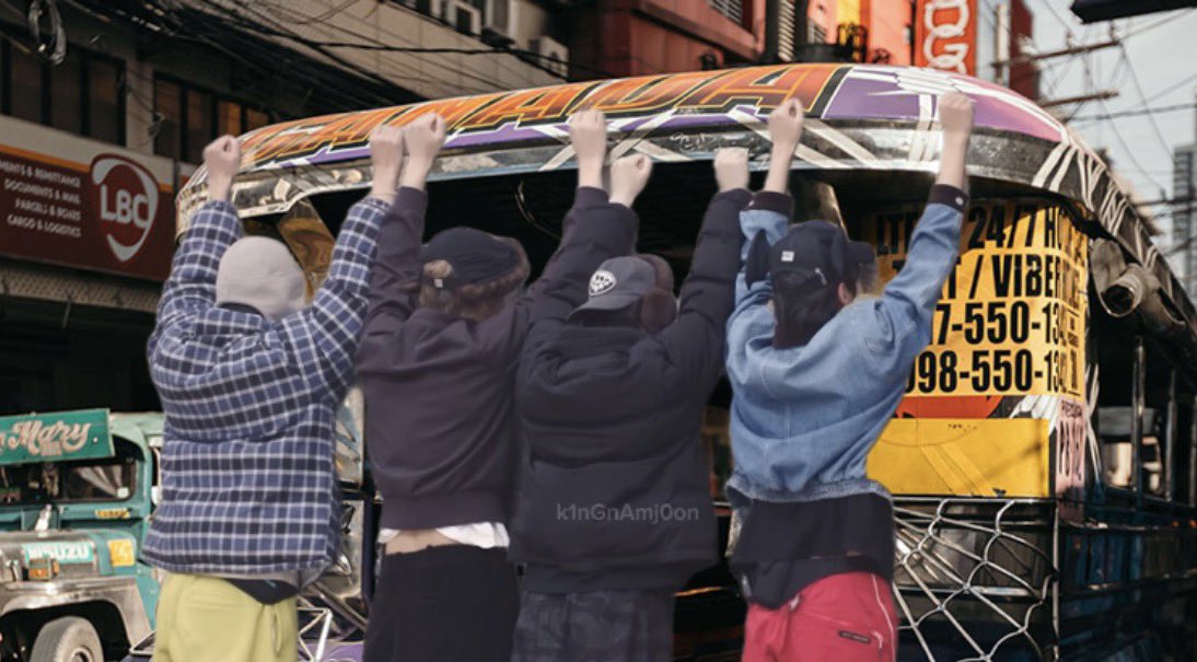 Grabe na talaga hardwork ng bts kakayod parin kahit sumabit pa ng jeep