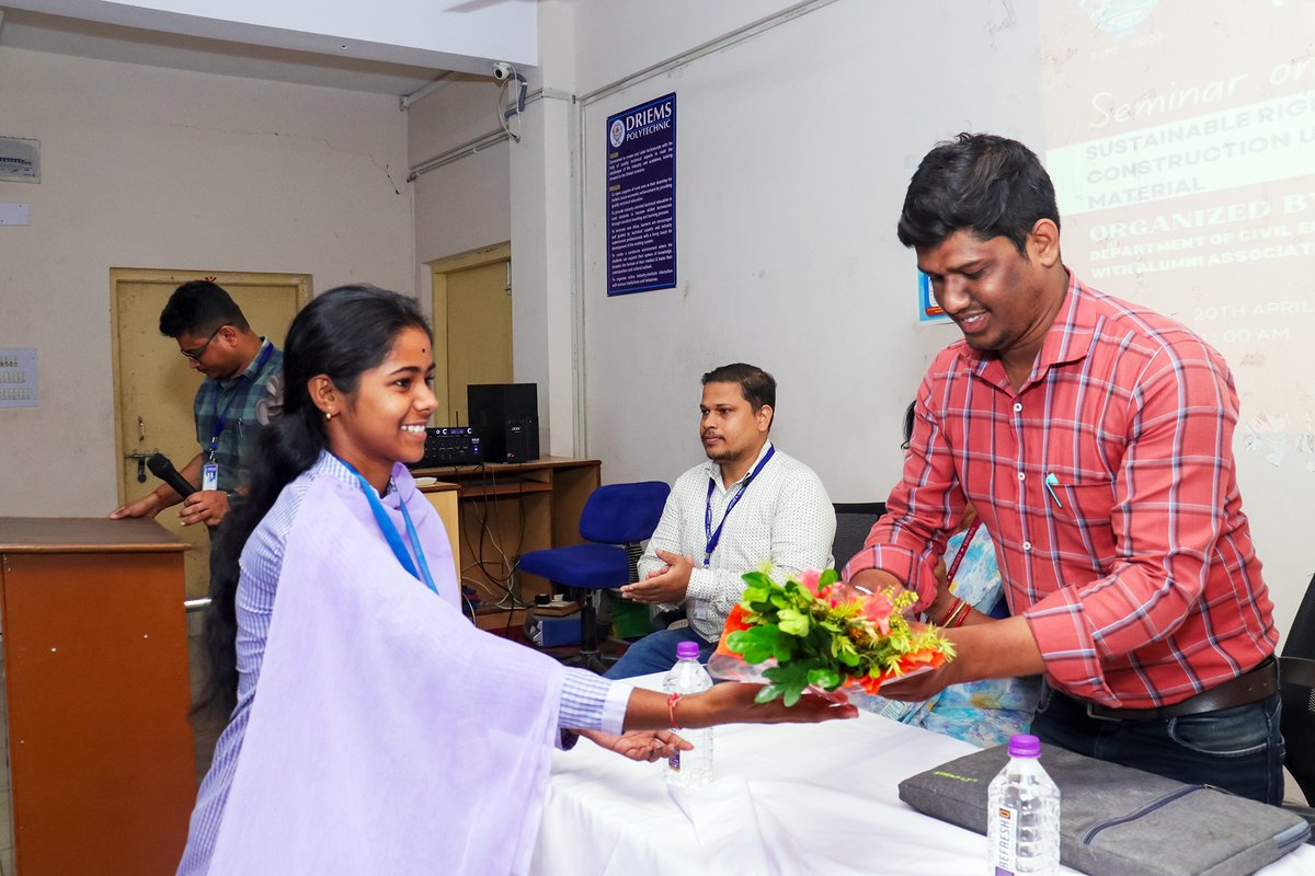 driemsdiploma's tweet image. The Civil Engg. Dept., DRIEMS Polytechnic, hosted a seminar on Sustainable Rigid Pavement using Waste Materials By Dr. M.K. Diptikant Rout (OUTR)

Focused on eco-friendly, cost-effective construction &amp;amp; sustainable engineering practices.

#DRIEMS #CivilEngineering #Sustainability