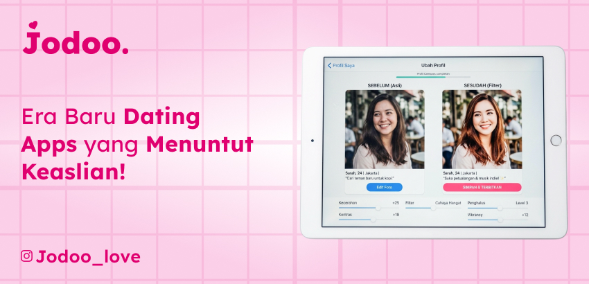 Jodoo_love's tweet image. Di dating apps, yang fake itu banyak.
Di Jodoo? Harus real.
Cek kesiapanmu dulu 👇
jodoo.love/survey/
#Jodoo #BeReal #NoFake #DatingApps #OnlineDating