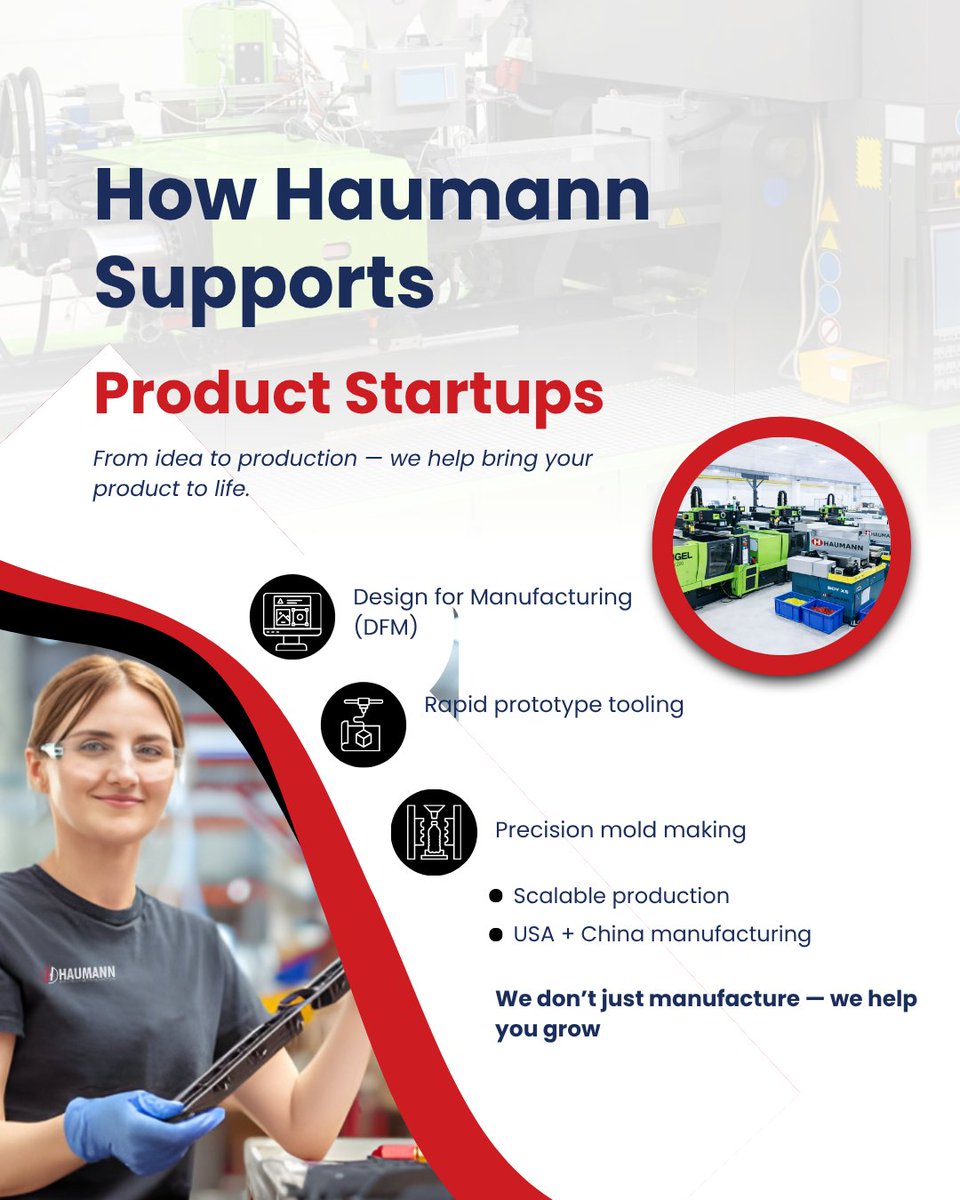 HaumannT43225's tweet image. Startups don’t fail on ideas — they fail in execution.

The right manufacturing partner makes the difference.

#HaumannTechnology #Startups #Manufacturing #ProductDevelopment
