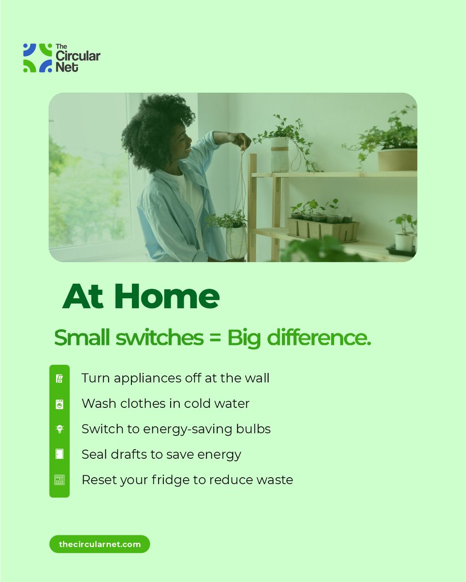 thecircularnet's tweet photo. 30 ways. 1 planet. 🌿
Let’s make this week count—one better choice at a time.
#BetterChoices #CircularLiving #thecircularnet https://t.co/4Y7K5lC8Mb