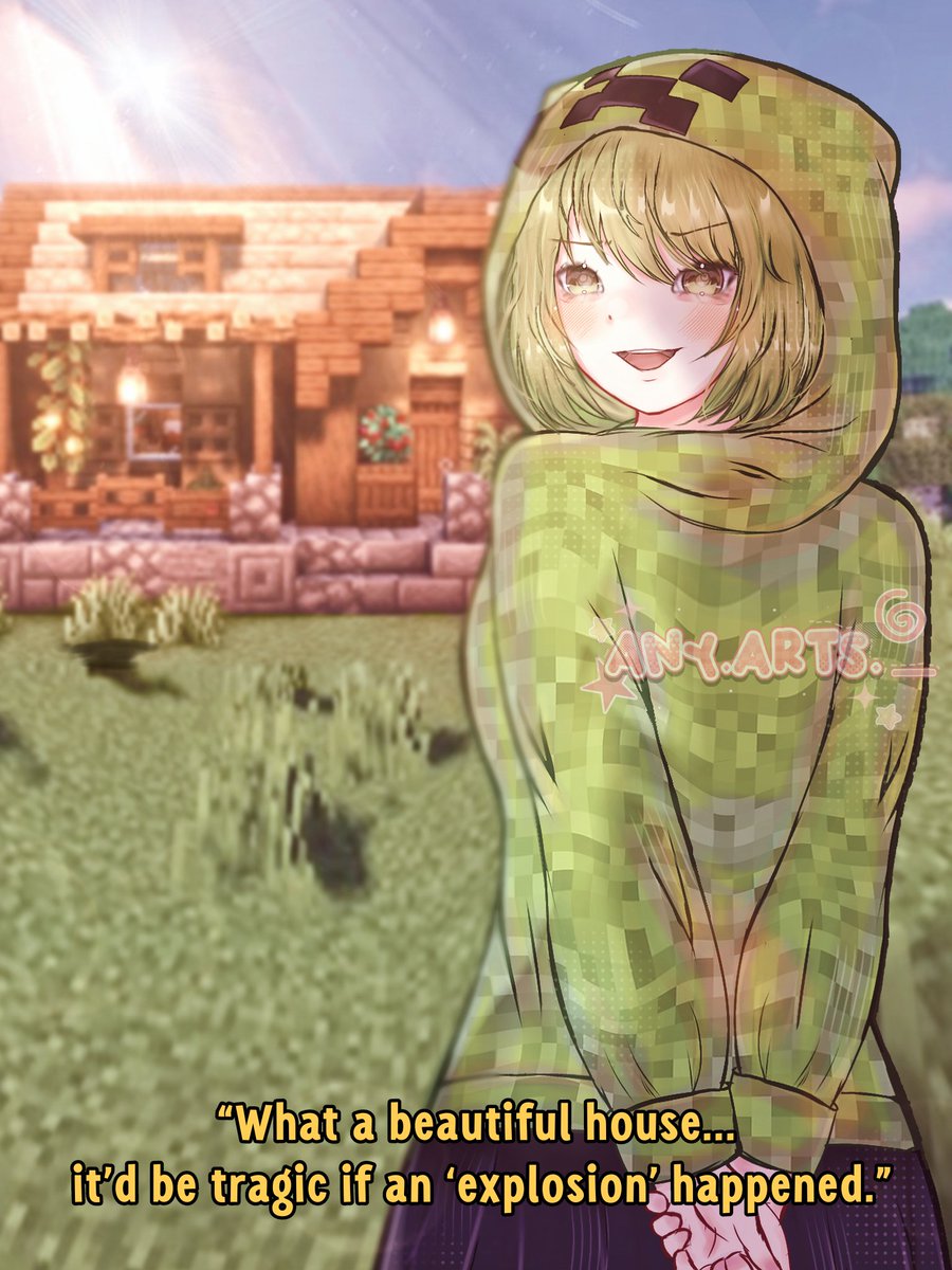 MKahn79972's tweet image. 👀💣

#fanart #comic #creeper #enderman #fanartartist #gamefanart #minecraft #anime #animegirl  #art #minecraf