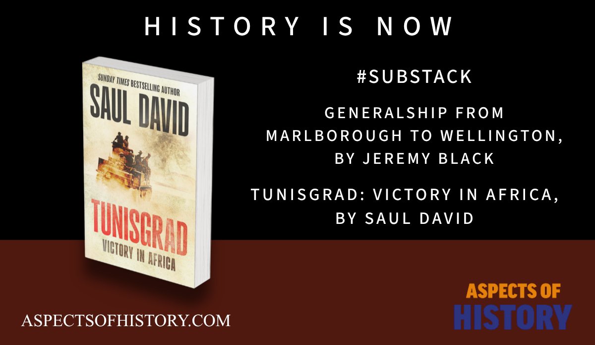 AspectsHistory's tweet image. #Substack in April

British Fighting Forces

Generalship From Marlborough to Wellington, by Jeremy Black
aspectsofhistory.com/generalship-fr…

Tunisgrad: Victory in Africa, by @sauldavid66
amzn.eu/d/09Z3W2Ri

Please subscribe and support

#historylovers #militaryhistory #britisharmy