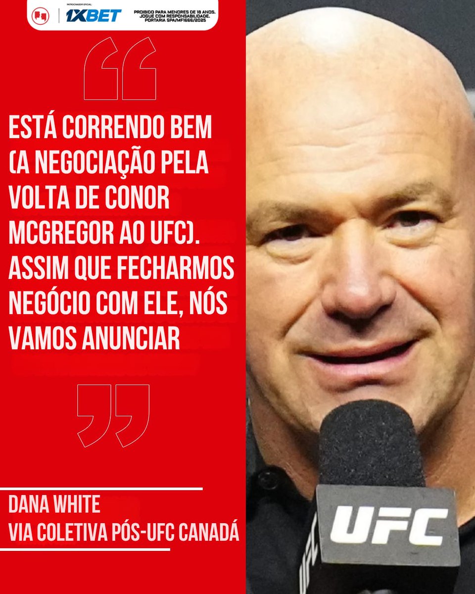 AgFight's tweet image. AGORA VAI?

O Dana White mostrou otimismo ao falar sobre o aguardado retorno de Conor McGregor ao UFC

Estão confiantes também?

#mma #ufc #danawhite #conormcgregor