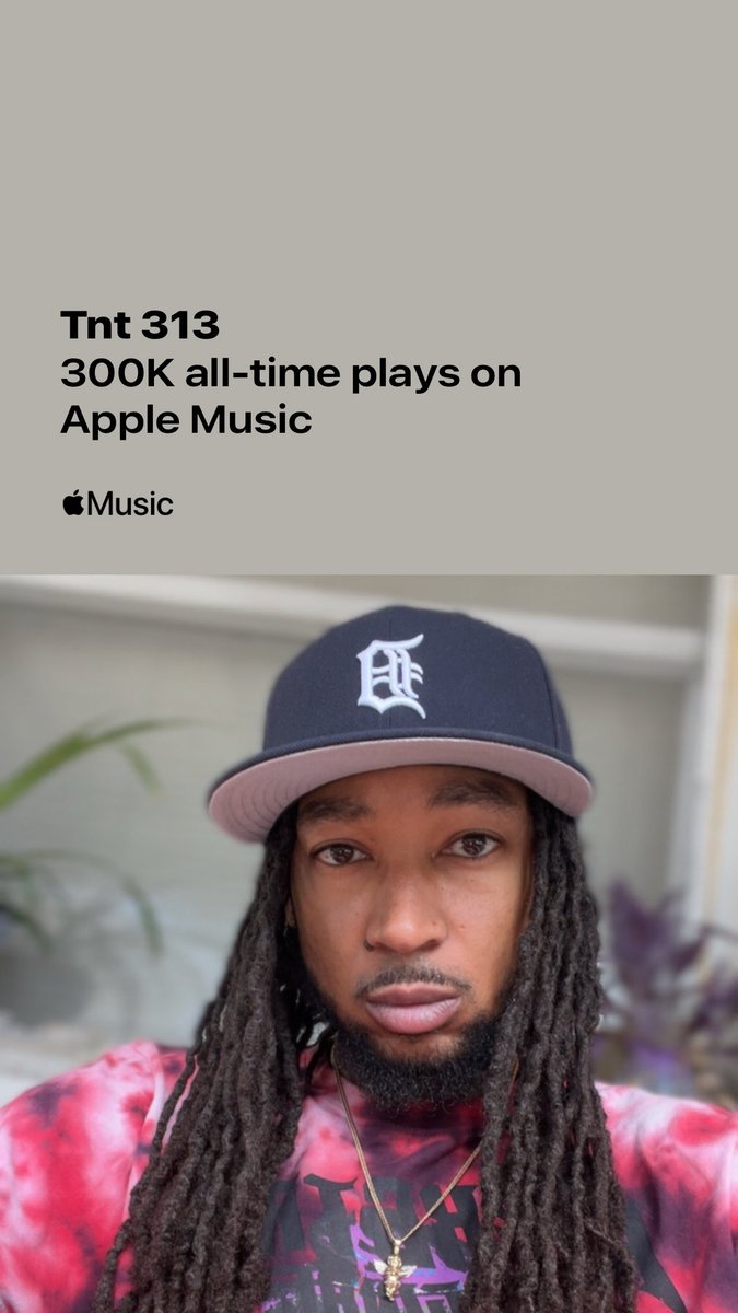 _TNT_313's tweet photo. Thank you to any and everyone who has ever supported my music 🙏🏾 ⁦@AppleMusic⁩ #300k #tnt313 #bound2blow #applemusic https://t.co/sGuzVsX8dJ