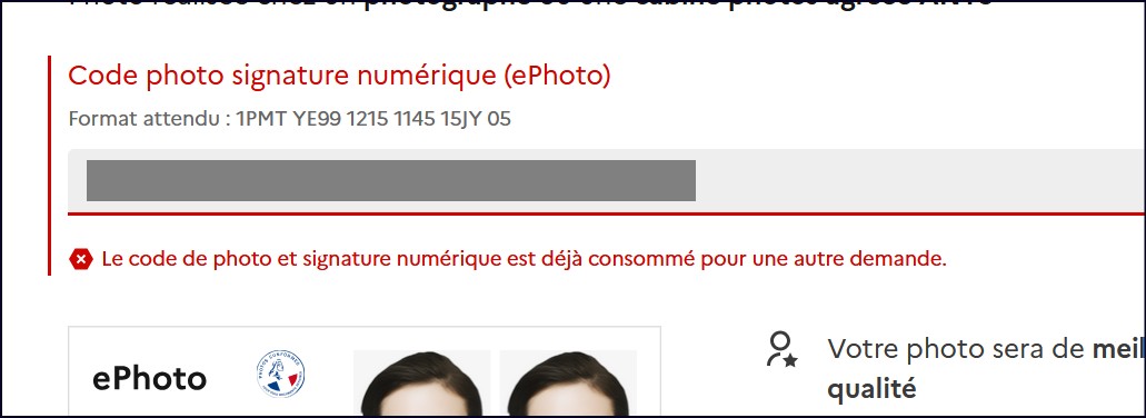 Hey <a href="/FranceTitres/">France Titres - ANTS</a>  pourquoi ne peut-on pas utiliser plusieurs fois les e-photos dans les 6 mois du tirage ?
#argentgaspille #administration #pénible
