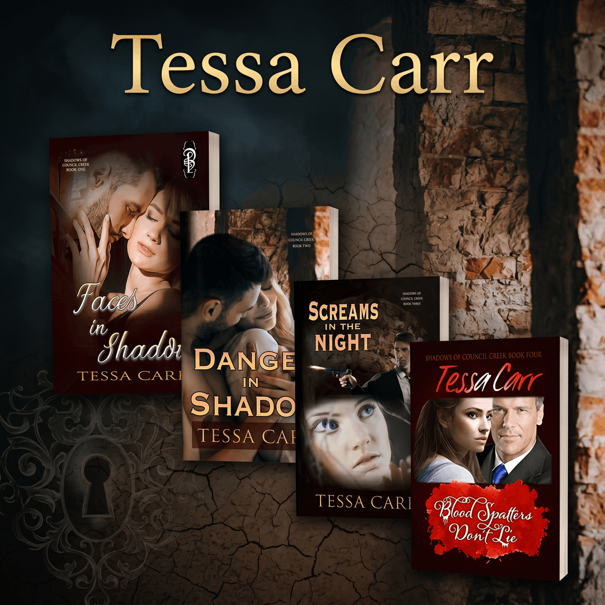 SylvDotNet's tweet image. amzn.to/47OkpBG
Check out Tessa Carr’s gripping series, Shadows of Council Creek! It includes four intense novels: Faces in Shadow, Danger in Shadow, Screams in the Night, and Blood Spatters Don’t Lie
Dive into a mix of #mystery, #suspense, and #romance @TessaAuthor