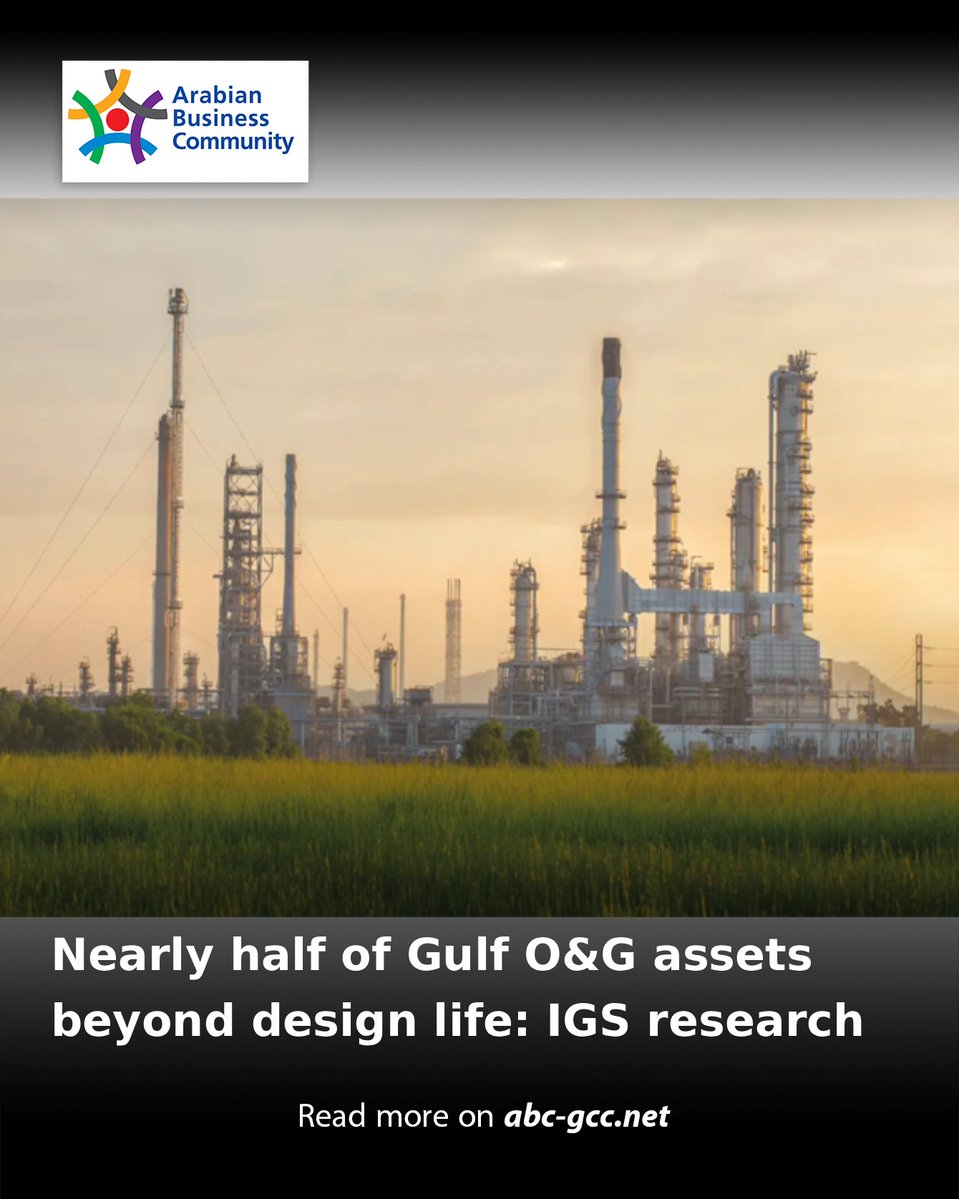 ABCinGCC's tweet image. Integrated Global Services has released new research revealing that a growing share of oil and gas infrastructure across Saudi Arabia and the UAE is operating beyond its intended design life.

Read more on abc-gcc.net/News/1/394947

#ABCNews #Performance #Reliability #Efficiency
