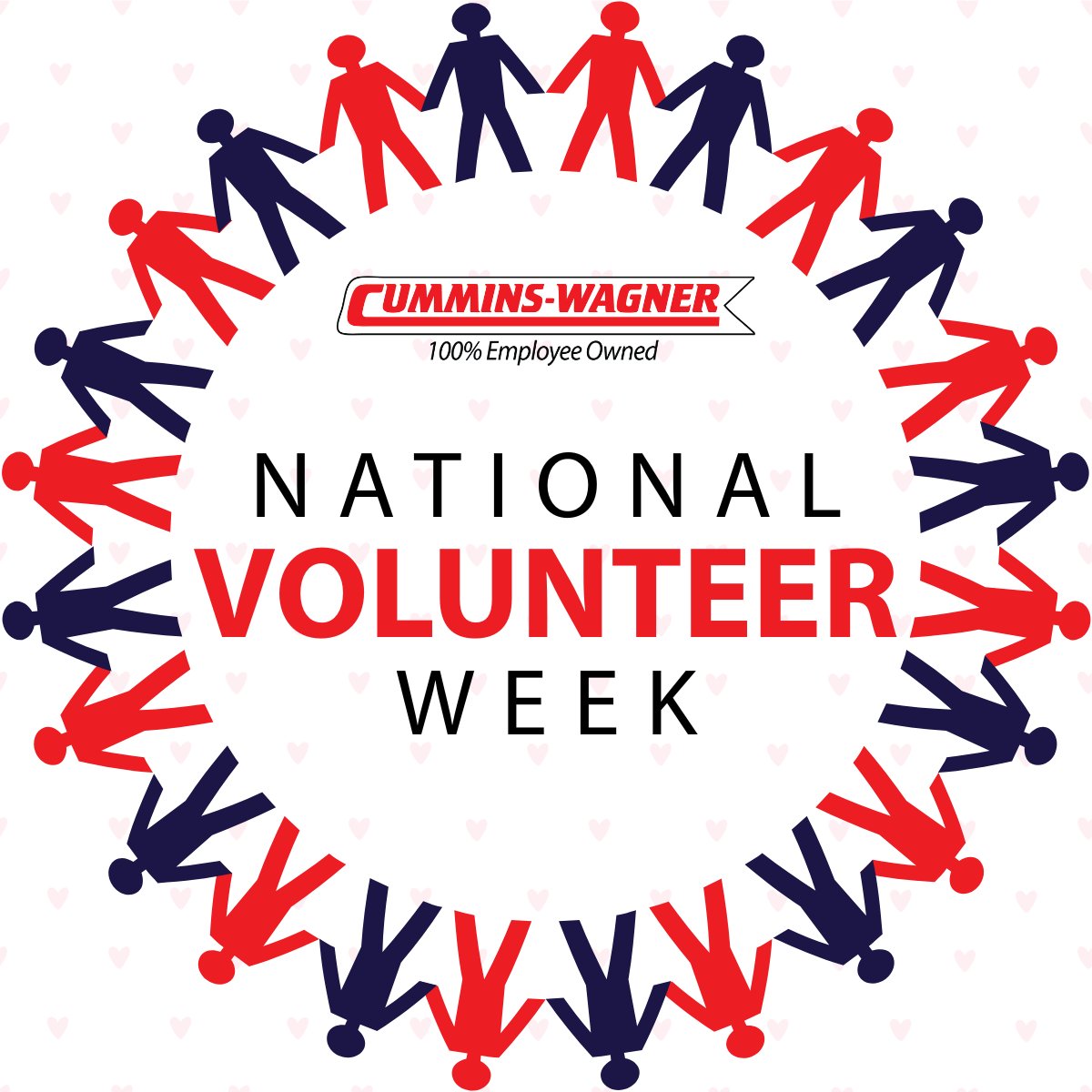 At Cummins-Wagner Co., Inc., being 100% employee-owned means we are deeply invested in more than just the work we do. We are invested in the communities we serve. To every volunteer out there, thank you for making a difference. #NationalVolunteerWeek #CommunityFirst #GivingBack