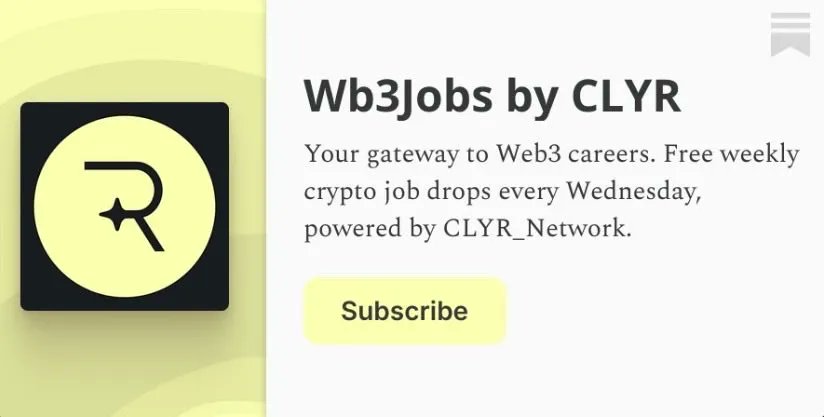 wb3jobsx's tweet image. 🚀 Exciting Remote Web3 Career Opportunities!

🧑‍💻 BitSo is hiring Customer Support Analyst
🧑‍💼 Kalshi is hiring Growth Associate (Assets &amp;amp; Chain)

👉 Apply to these on our free substack: wb3jobs.substack.com, plus discover more opportunities.

#Hiring #Web3jobs